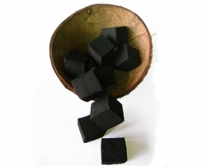 Coconut shell charcoal briquette